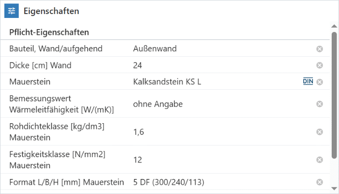 Eigenschaften DBD-KostenAnsätze